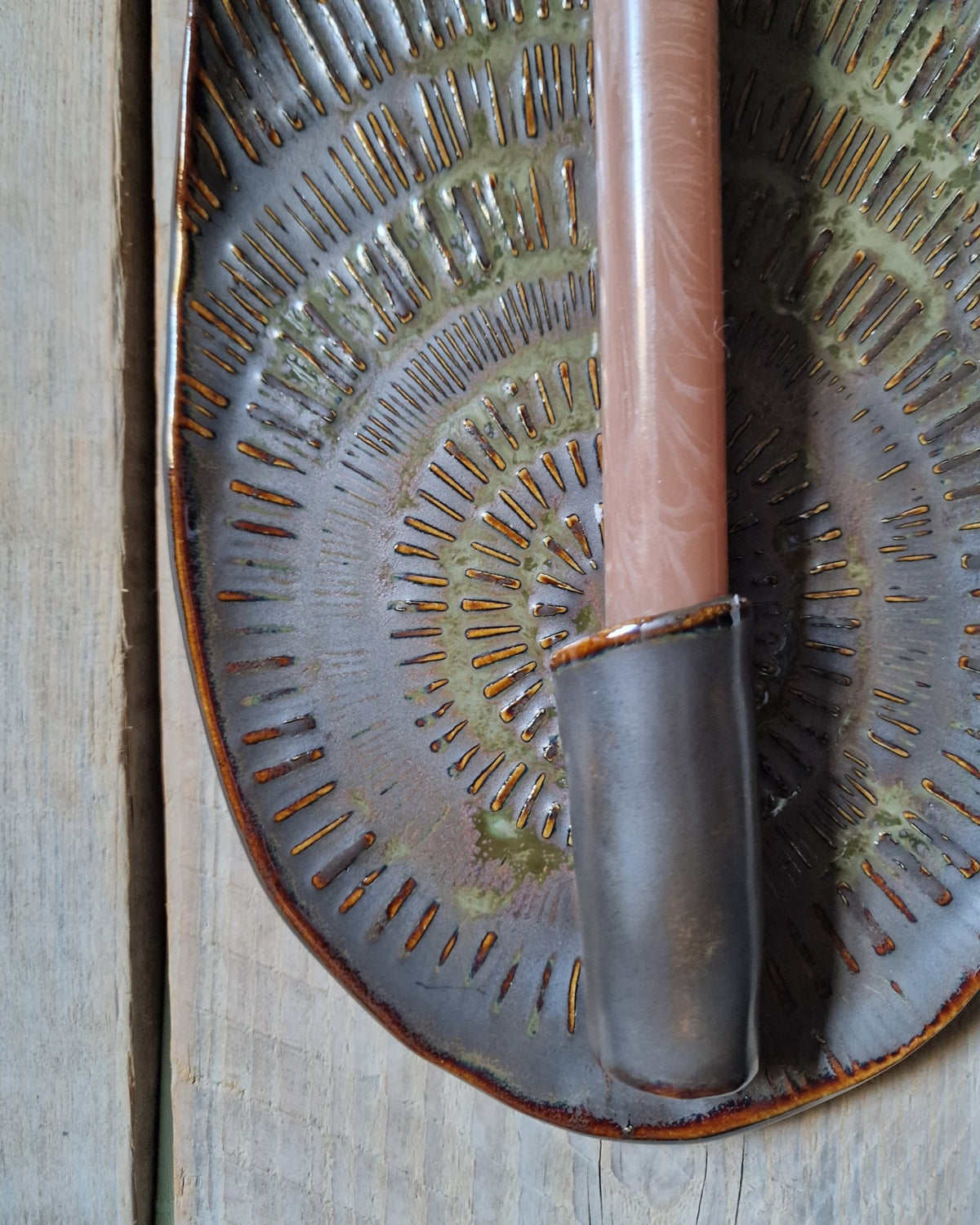 Keramieken wandkandelaar | Black Walnut - NOOR goes wild