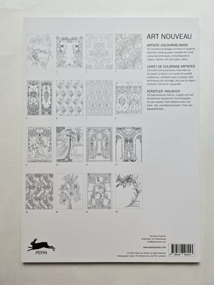 Kunstenaarskleurboek Art Nouveau | PEPIN Press - NOOR goes wild