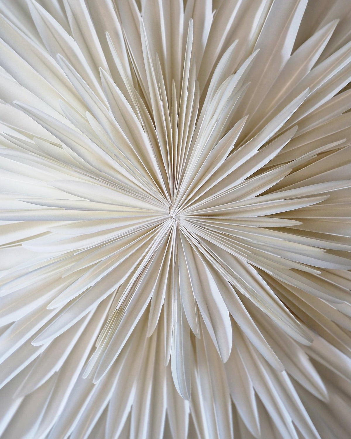 Papieren bloem Dahlia | Wit 60 cm - NOOR goes wild