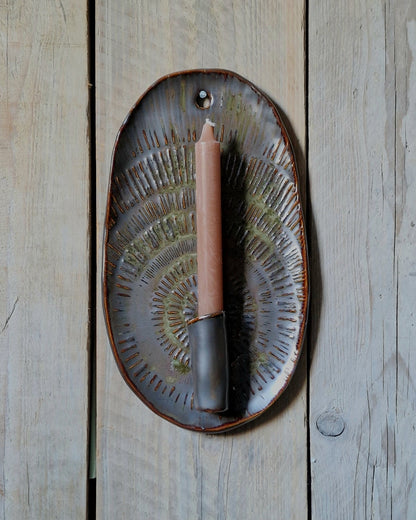 Keramieken wandkandelaar | Black Walnut - NOOR goes wild