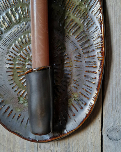 Keramieken wandkandelaar | Black Walnut - NOOR goes wild