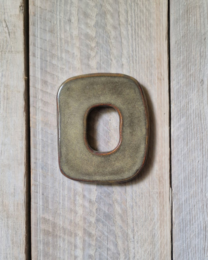 Keramieken fotolijst S | Olijfbruin