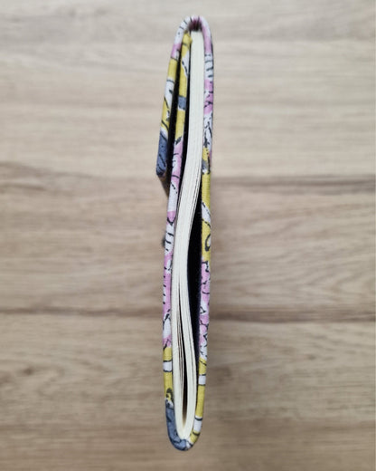 Notitieboekje met blockprint | Geelgroen & blauw